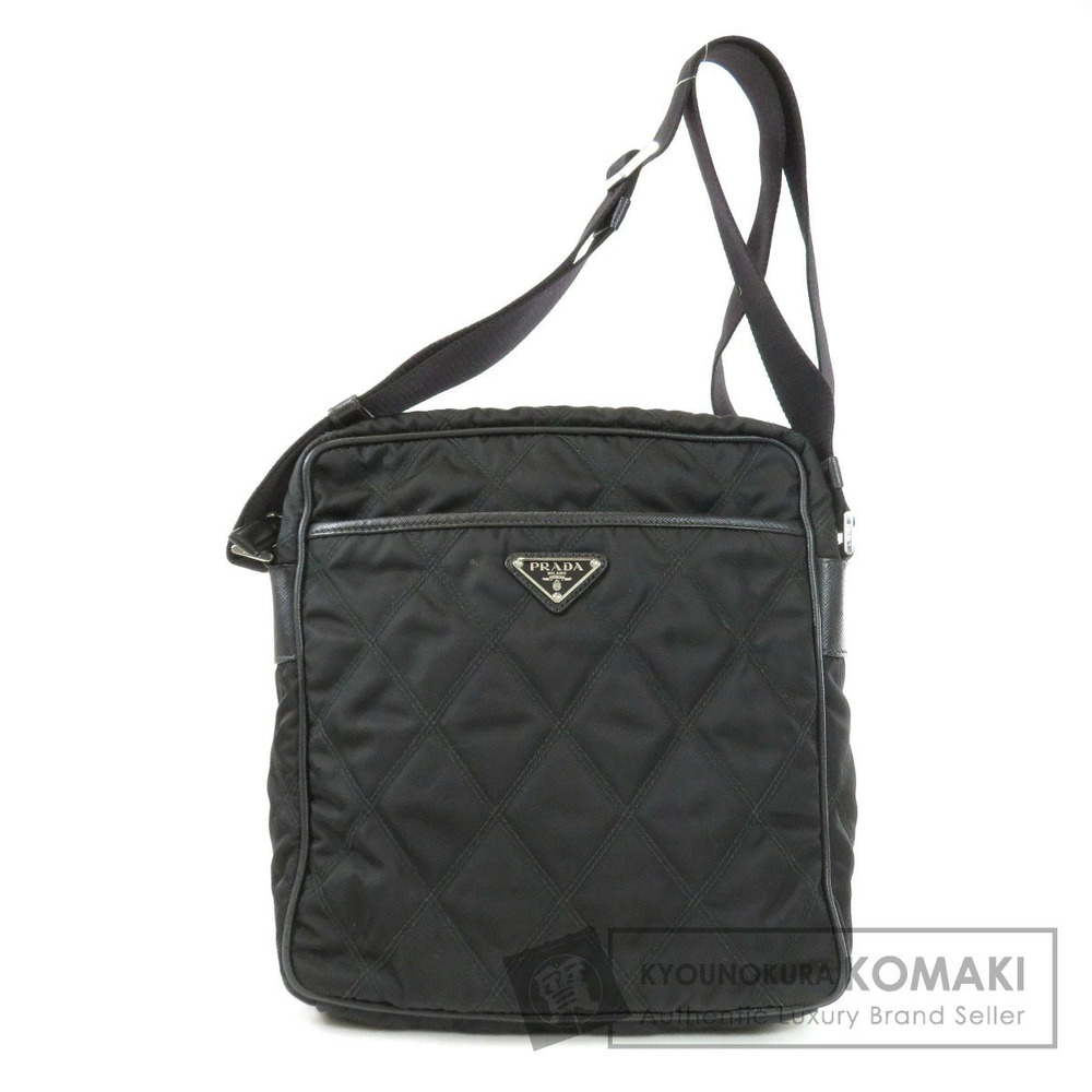 Prada Tessuto quilted shoulder bag distinctive diamond quilted